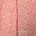 Orange Silk Print Upholstery Jacquard Fabric